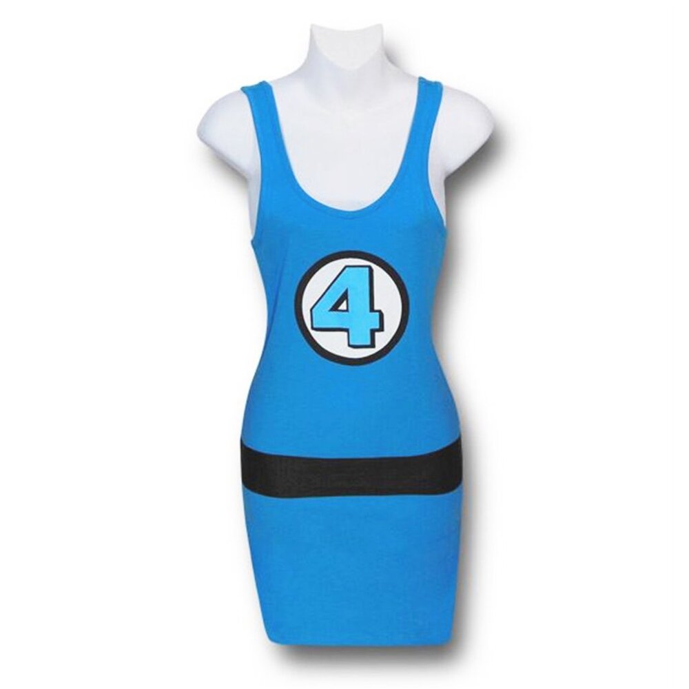 Marvel HERoes Fantastic Four 4 Recycled Karma Invisible Woman Tank Dress L